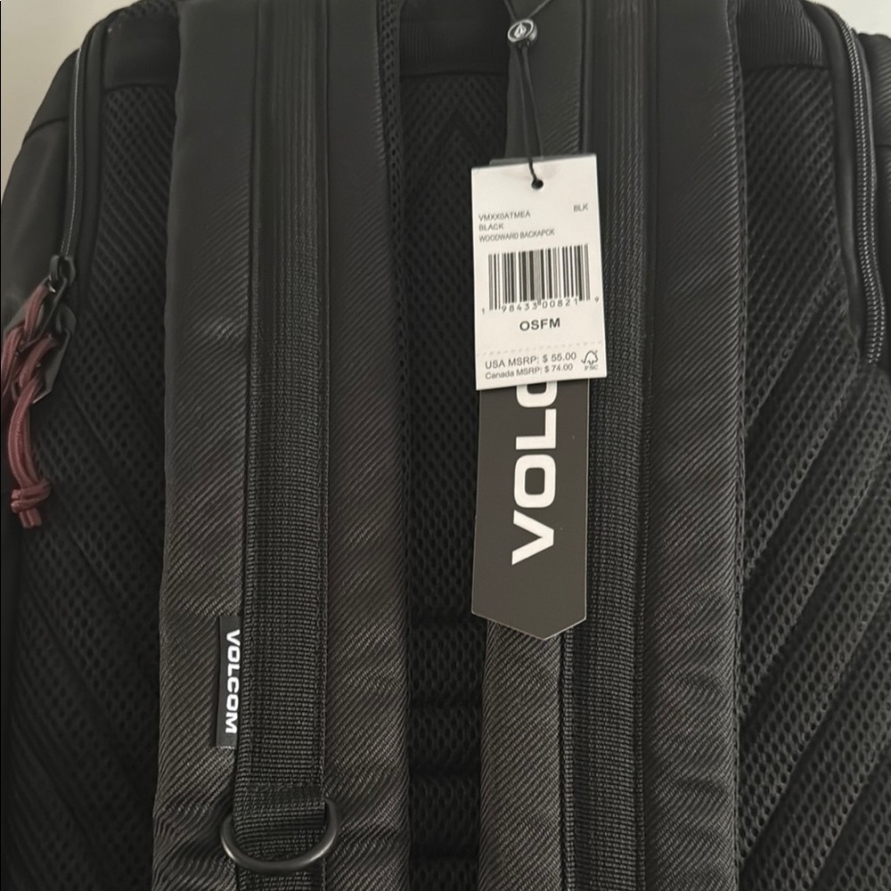 Volcom Black Backpack - Picture 2 of 3